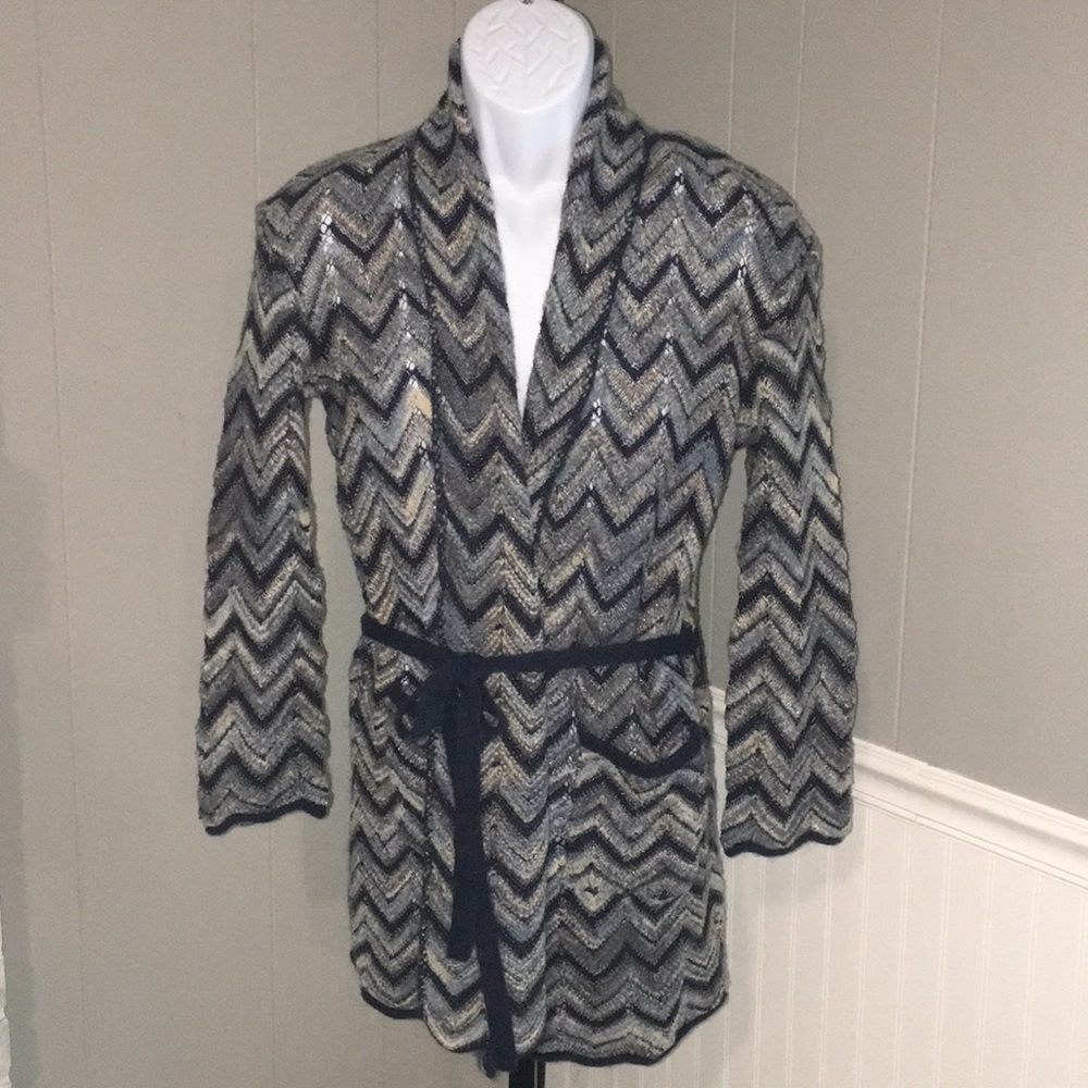 Lucky Brand sz L cardigan wrap sweater